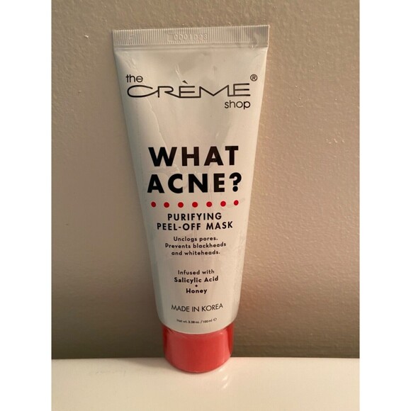 2x The Creme Shop What Acne? Purifying Peel-Off Mask, Salicylic Acid 3.38 oz - Picture 1 of 2